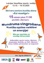 Latvijas Veselības sporta nedēļas 2025 pasākumu afišas - LTSA, Latvijas Tautas Sporta Asociācija