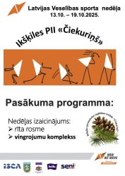 Latvijas Veselības sporta nedēļas 2025 pasākumu afišas - LTSA, Latvijas Tautas Sporta Asociācija