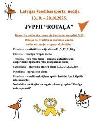Latvijas Veselības sporta nedēļas 2025 pasākumu afišas - LTSA, Latvijas Tautas Sporta Asociācija