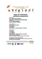 Latvijas Veselības sporta nedēļas 2025 pasākumu afišas - LTSA, Latvijas Tautas Sporta Asociācija