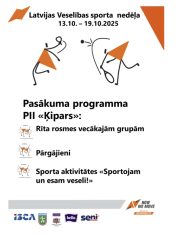 Latvijas Veselības sporta nedēļas 2025 pasākumu afišas - LTSA, Latvijas Tautas Sporta Asociācija
