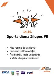 Latvijas Veselības sporta nedēļas 2025 pasākumu afišas - LTSA, Latvijas Tautas Sporta Asociācija