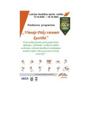 Latvijas Veselības sporta nedēļas 2025 pasākumu afišas - LTSA, Latvijas Tautas Sporta Asociācija