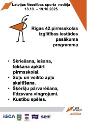 Latvijas Veselības sporta nedēļas 2025 pasākumu afišas - LTSA, Latvijas Tautas Sporta Asociācija