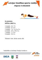 Latvijas Veselības sporta nedēļas 2025 pasākumu afišas - LTSA, Latvijas Tautas Sporta Asociācija
