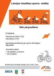 Latvijas Veselības sporta nedēļas 2025 pasākumu afišas - LTSA, Latvijas Tautas Sporta Asociācija