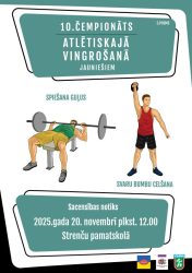 10. ČEMPIONĀTS ATLĒTISKAJĀ VINGROŠANĀ VALMIERĀ - LTSA, Latvijas Tautas Sporta Asociācija 10. ČEMPIONĀTS ATLĒTISKAJĀ VINGROŠANĀ VALMIERĀ - LTSA, Latvijas Tautas Sporta Asociācija