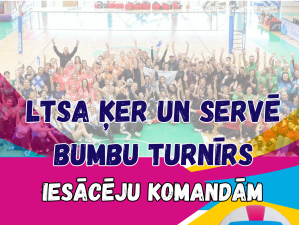 LTSA ĶER UN SERVĒ BUMBU TURNĪRS IESĀCĒJU KOMANDĀM 6.decembrī - LTSA, Latvijas Tautas Sporta Asociācija