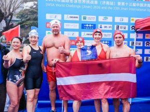 Latvijas ziemas peldētāji sacenšas Ķīnā - LTSA, Latvijas Tautas Sporta Asociācija