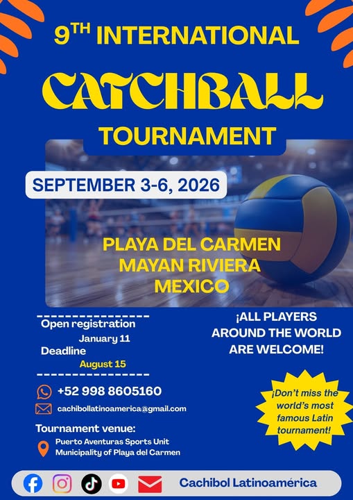 9. Starptautiskais Ķer un serve bumbu turnīrs Meksikā 2026 - LTSA, Latvijas Tautas Sporta Asociācija