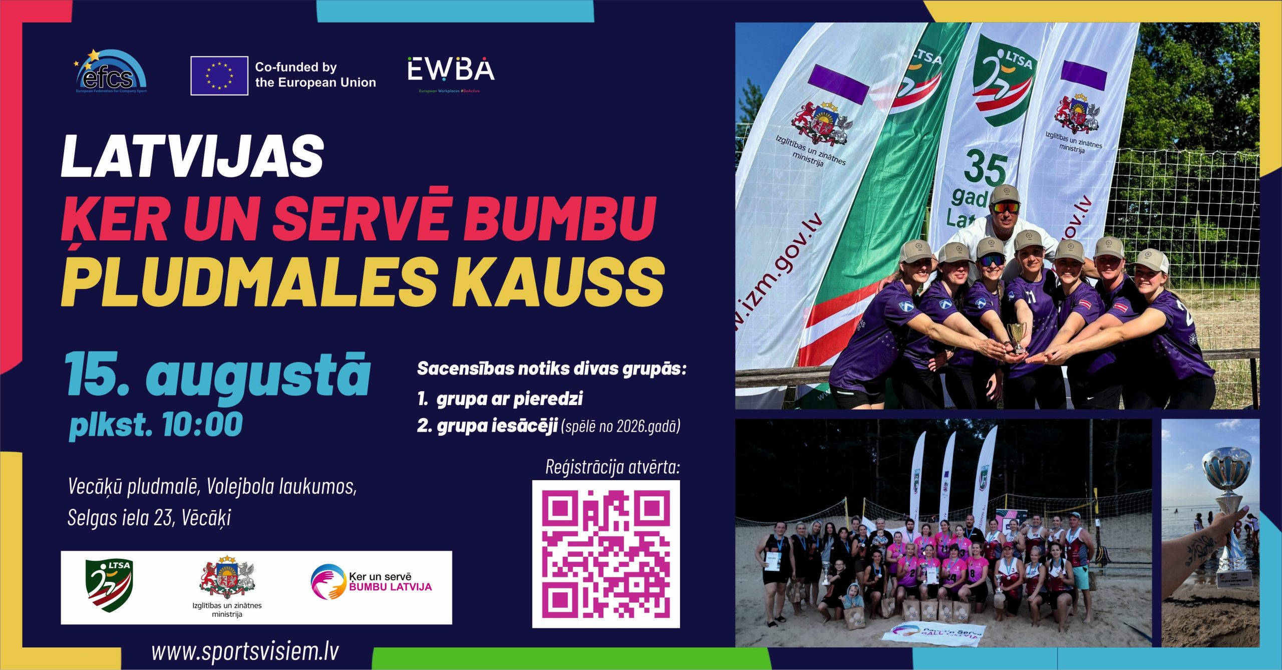 Latvijas “Ķer un Servē Bumbu” pludmales kauss 2026 - LTSA, Latvijas Tautas Sporta Asociācija