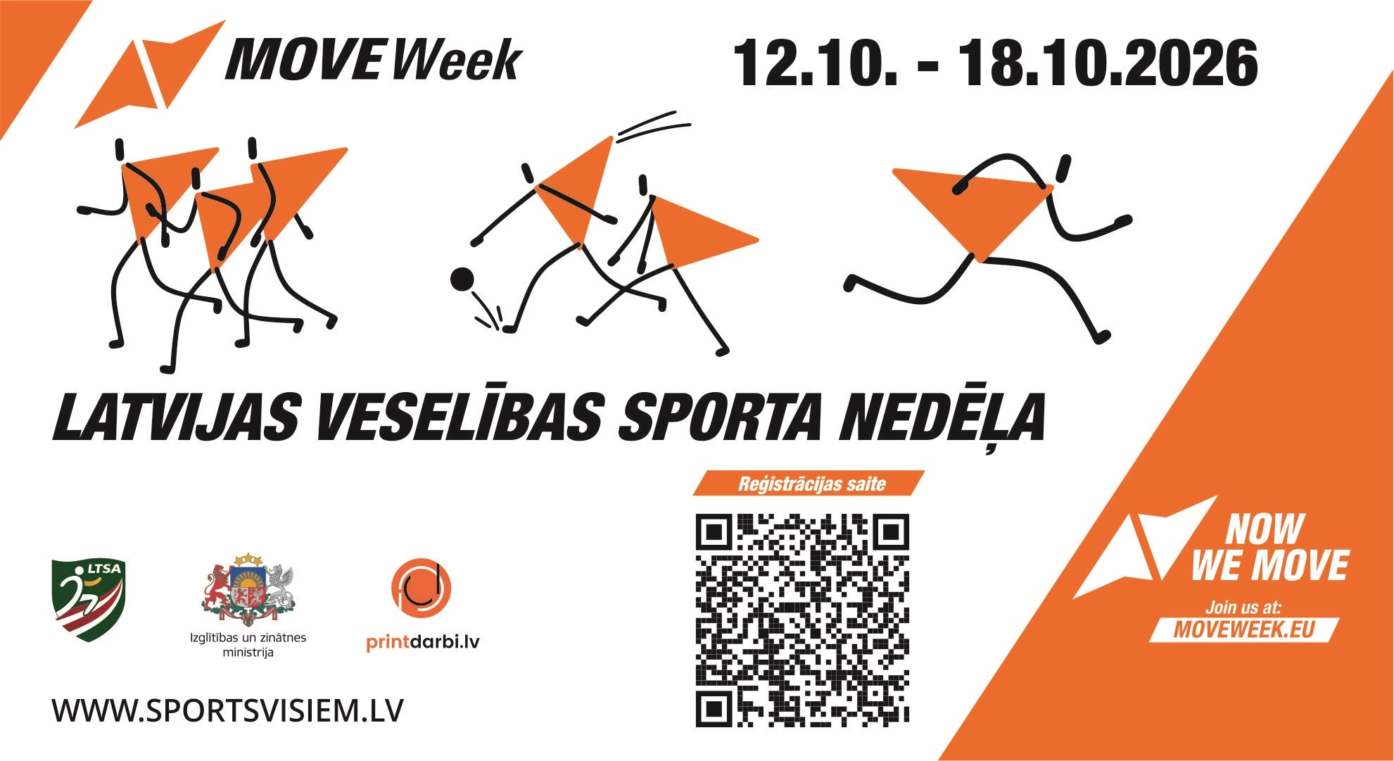 Latvijas Veselības sporta nedēļa šogad 12. – 18. oktobr - LTSA, Latvijas Tautas Sporta Asociācija