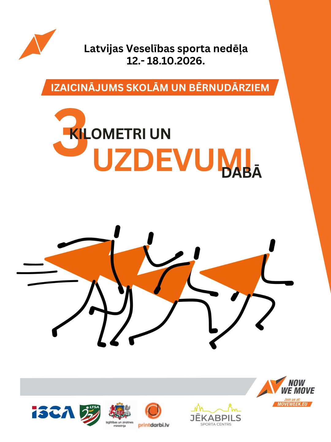 Latvijas Veselības sporta nedēļas 2026 pasākumu afišas - LTSA, Latvijas Tautas Sporta Asociācija