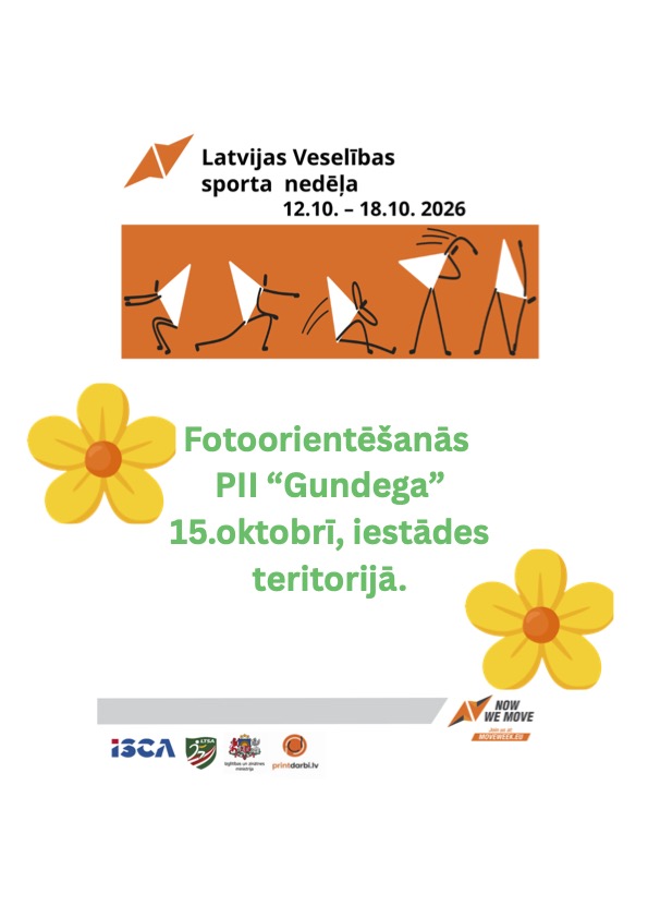 Latvijas Veselības sporta nedēļas 2026 pasākumu afišas - LTSA, Latvijas Tautas Sporta Asociācija