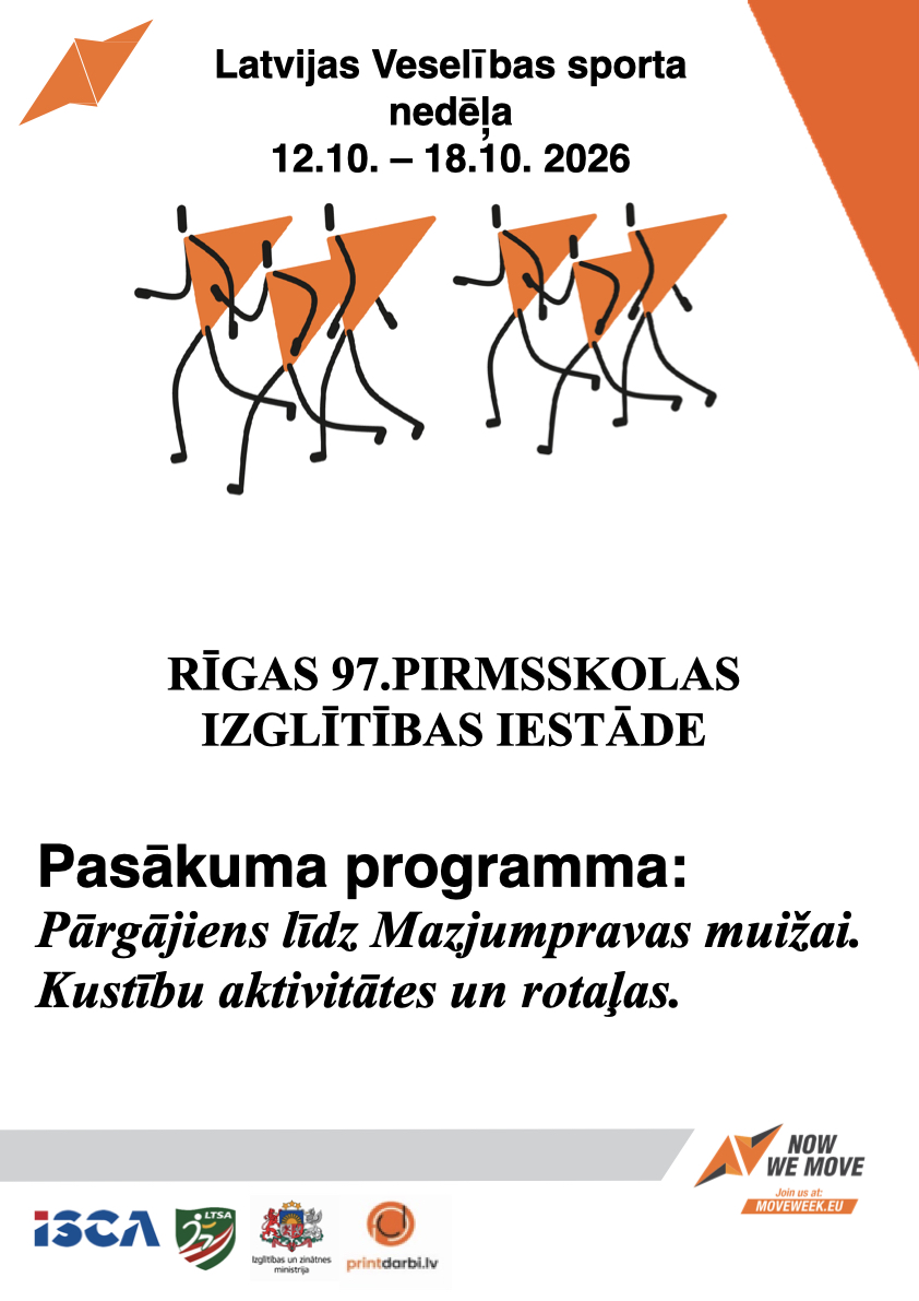 Latvijas Veselības sporta nedēļas 2026 pasākumu afišas - LTSA, Latvijas Tautas Sporta Asociācija