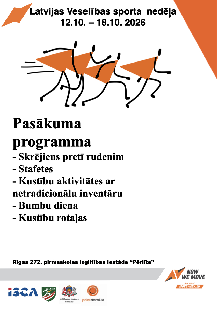 Latvijas Veselības sporta nedēļas 2026 pasākumu afišas - LTSA, Latvijas Tautas Sporta Asociācija