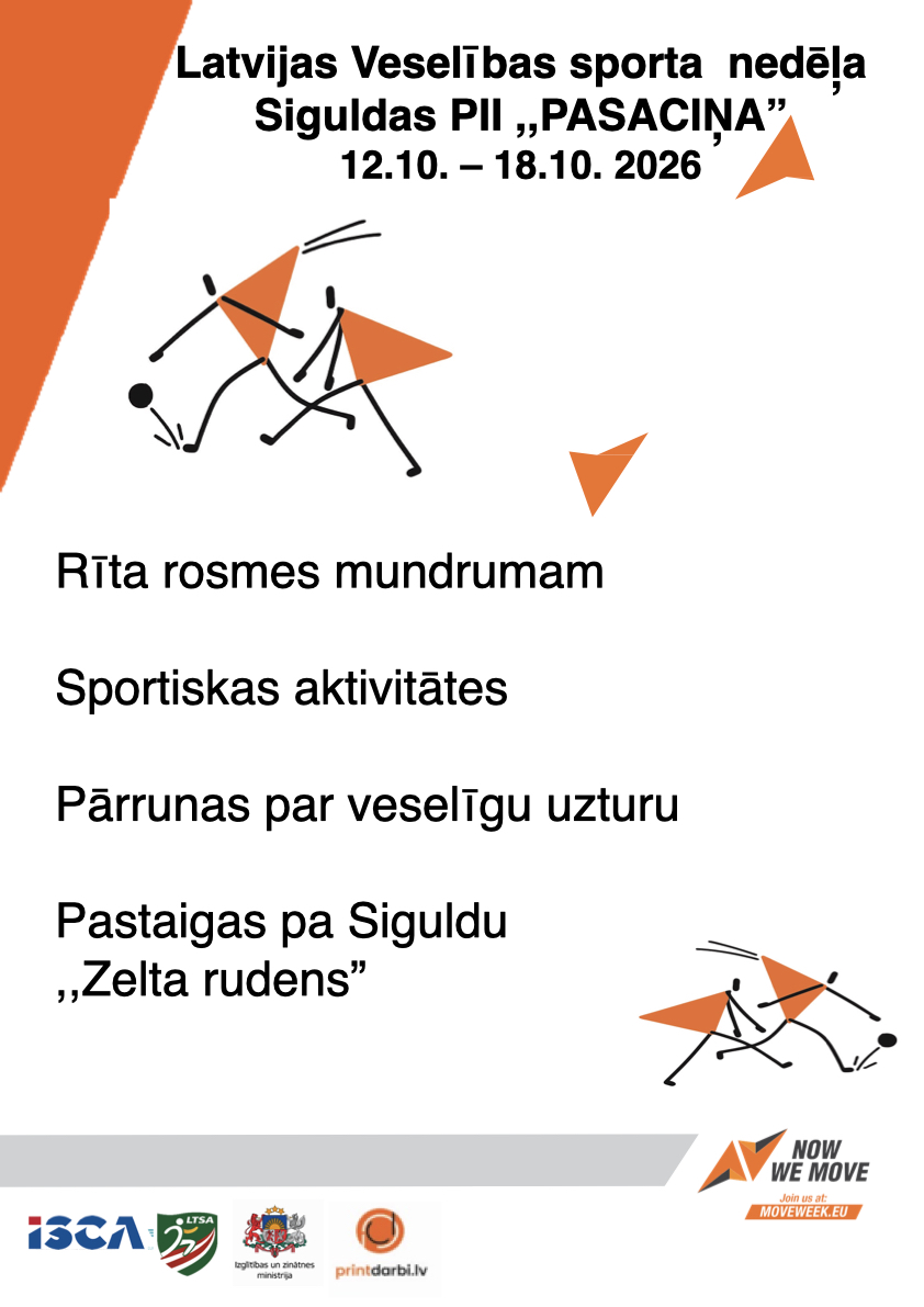 Latvijas Veselības sporta nedēļas 2026 pasākumu afišas - LTSA, Latvijas Tautas Sporta Asociācija