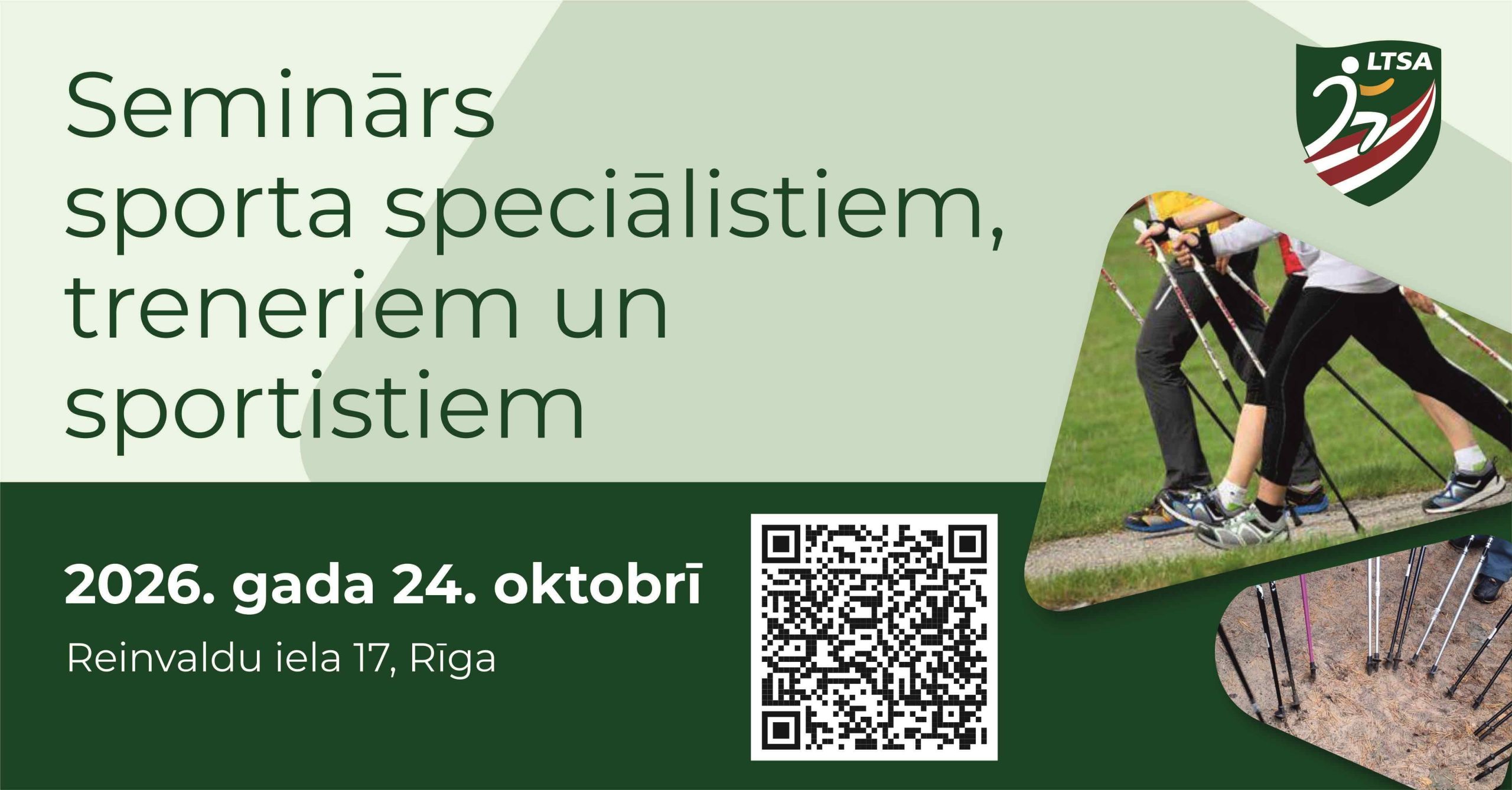 Seminārs sporta speciālistiem, treneriem un sportistiem 24. oktobrī, Rīgā - LTSA, Latvijas Tautas Sporta Asociācija
